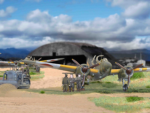 高知基地　掩体壕前